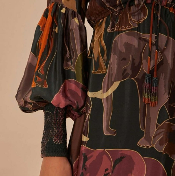 Farm Rio Elephant Print Maxi - Picture 3 of 7